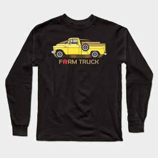 yellow farm truck Long Sleeve T-Shirt